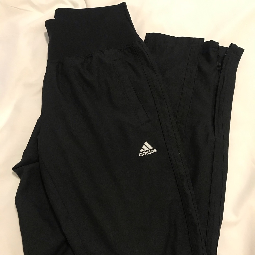 Adidas high waisted joggers